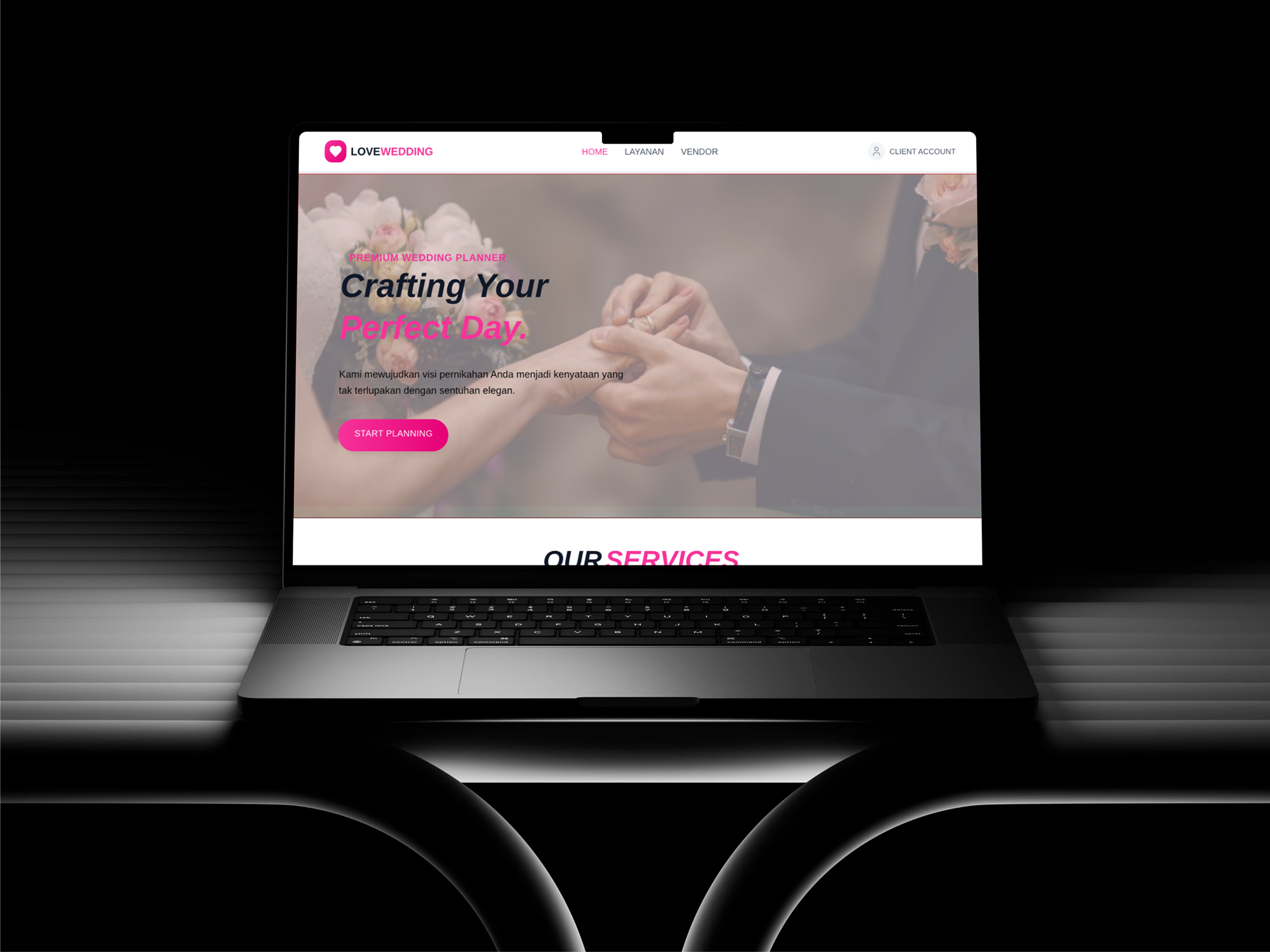 Love Wedding UI Design